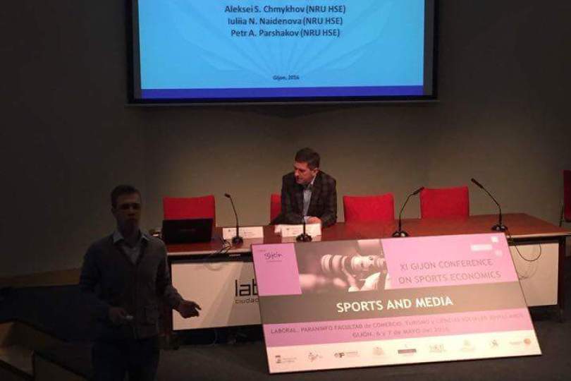 Illustration for news: Aleksei Chmykhov participated in XI Gijon Conference on Sports Economics